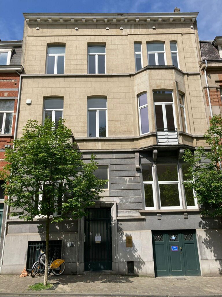 Facade du Cabinet ARTEMO. Rue Forestière 39, 1050 Bruxelles